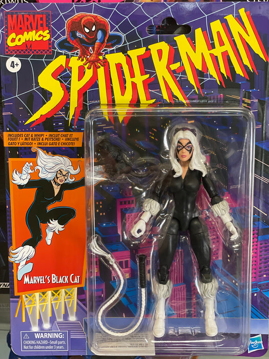 Spider-Man Retro Marvel Legends Black Cat 6-Inch Action Figure - Exclusive