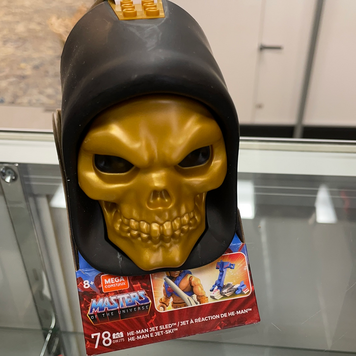 He-Man Jet Sled - Mega Construx Masters of the Universe Skeletor Skull Case
