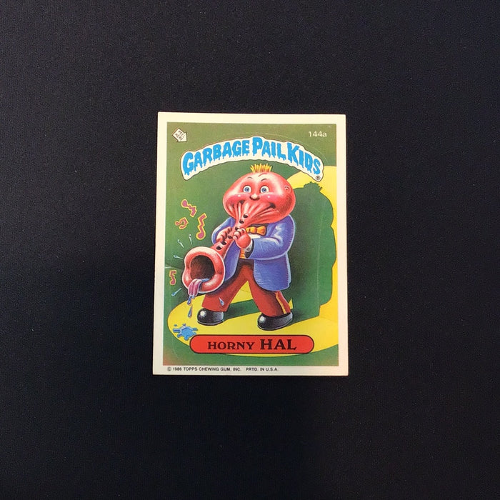 1986 Topps Garbage Pail Kids #144a Horny Hal