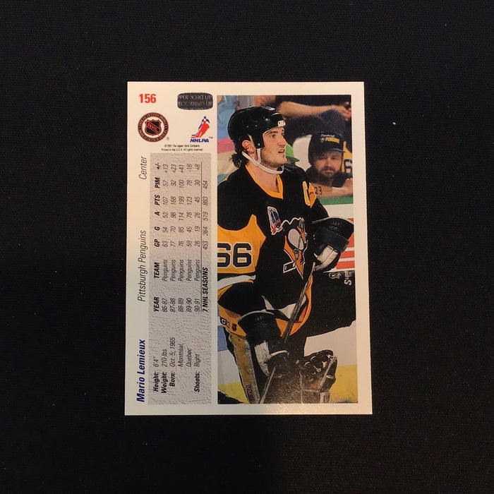 1991-92 Upper Deck #156 Mario Lemieux