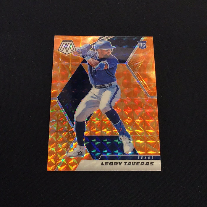 2021 Panini Mosaic Mosaic Orange Fluorescent #219 Leody Taveras