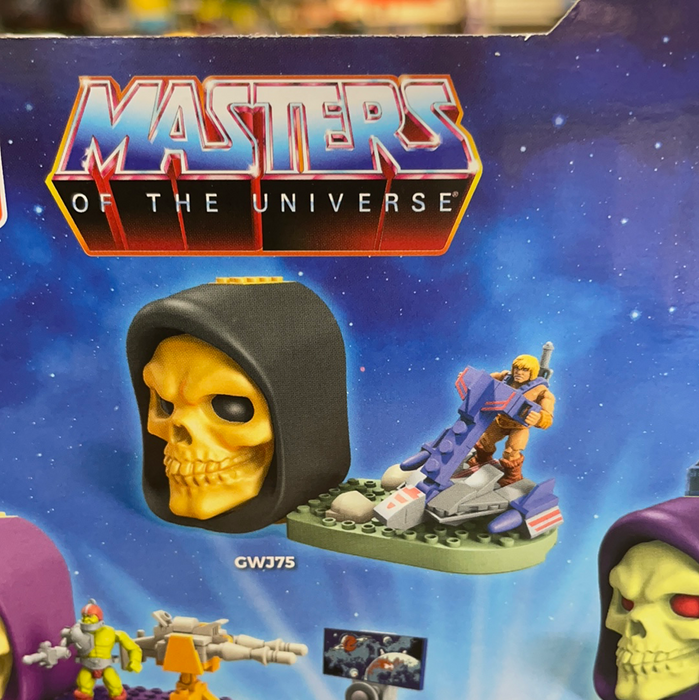 He-Man Jet Sled - Mega Construx Masters of the Universe Skeletor Skull Case