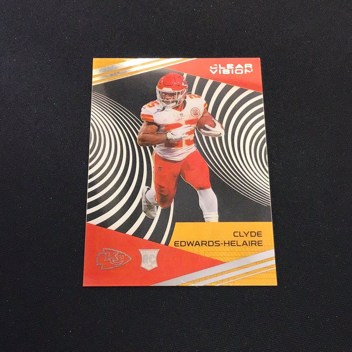 2020 Panini Clear Vision Rookies Red #5 Clyde Edwards-Helaire