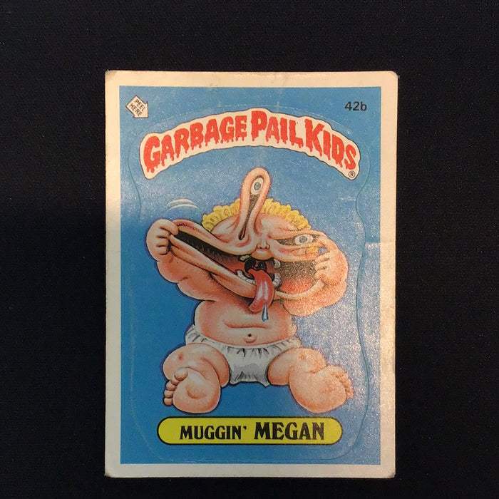 1985 Topps Garbage Pail Kids #42b Muggin' Megan