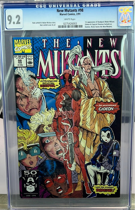 New Mutants 98 (1991) CGC 9.2 1st Deadpool