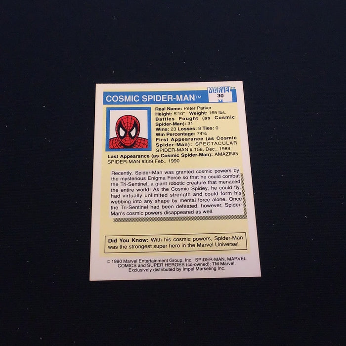 1990 Impel Marvel Universe I #30 Cosmic Spider-Man