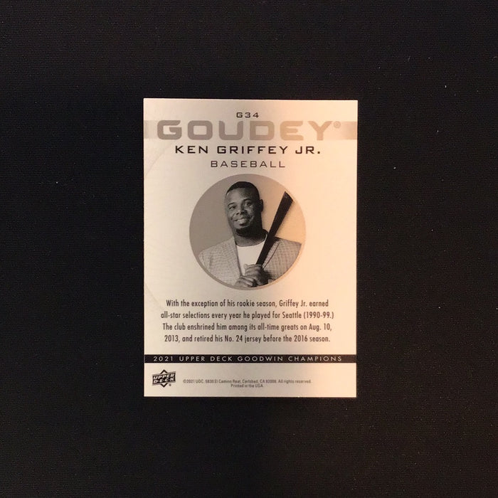 2021 Upper Deck Goodwin Champions Goudey Platinum #G34 Ken Griffey Jr.