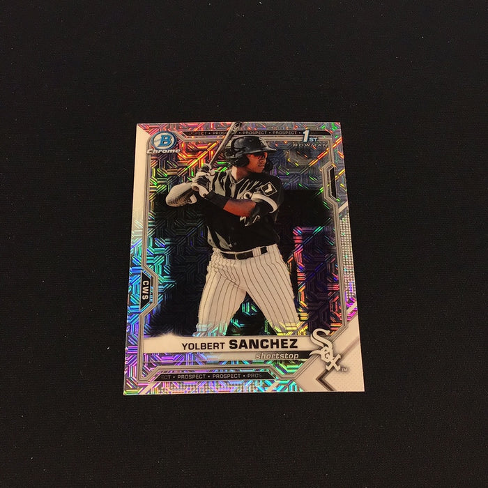 2021 Bowman Chrome Mega Box Prospects Refractors #BCP40 Yolbert Sanchez