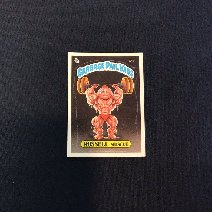 1985 Topps Garbage Pail Kids #51a Russell Muscle