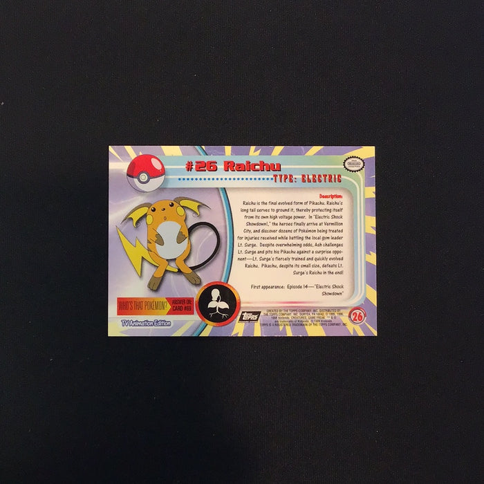 1999 Pokemon TV Animation Series 1 #26 Raichu Foil