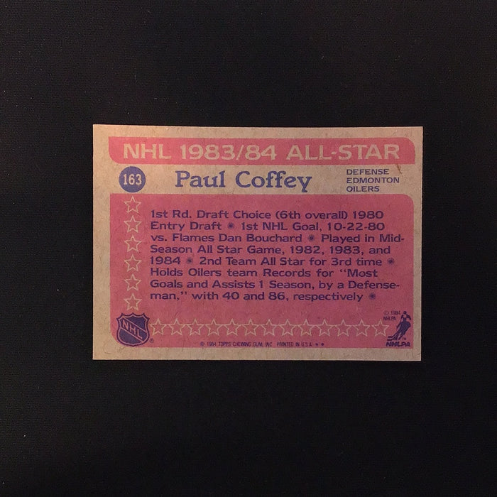 1984-85 Topps #163 Paul Coffey AS