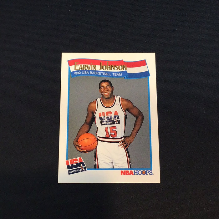 1991-92 Hoops #578 Magic Johnson USA