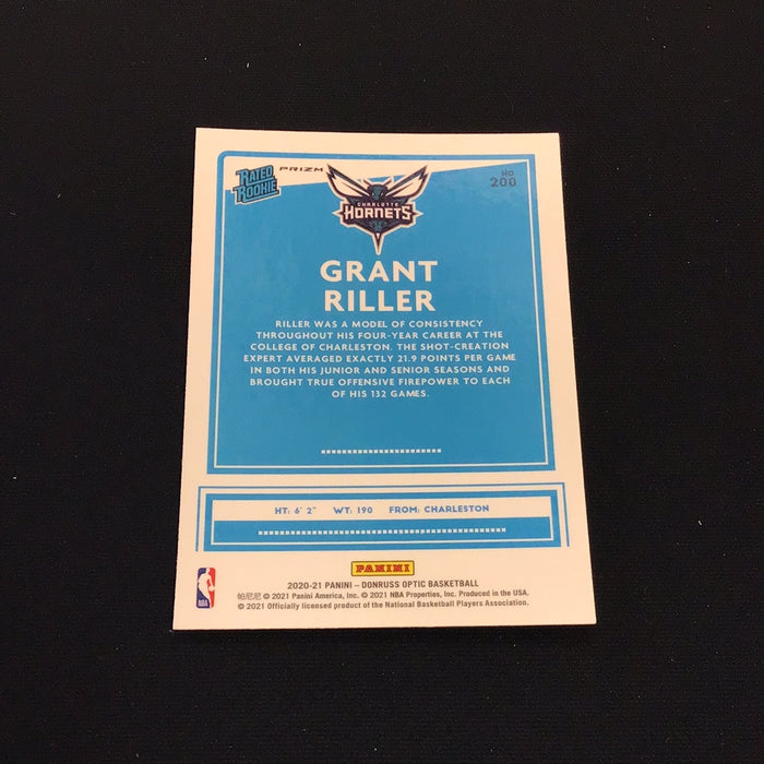 2020-21 Donruss Optic Blue Velocity #200 Grant Riller RR