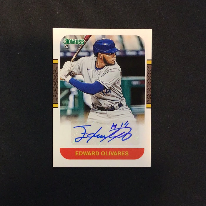 2021 Donruss Retro '87 Signatures #3 Edward Olivares