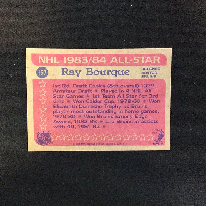 1984-85 Topps #157 Ray Bourque AS