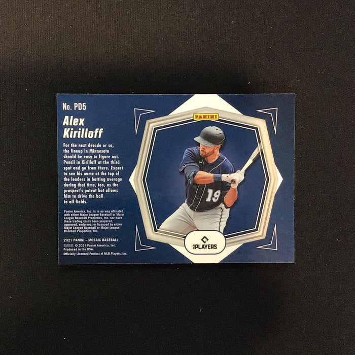 2021 Panini Mosaic Debuts #5 Alex Kirilloff