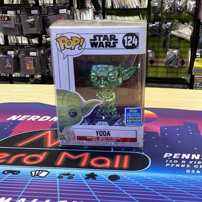 POP Star Wars: Yoda (Green Chrome) [2019 Summer Con Excl.]