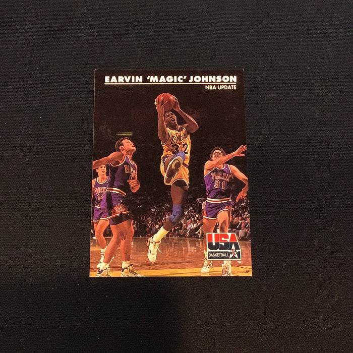 1992 SkyBox USA #28 Magic Johnson/NBA Update