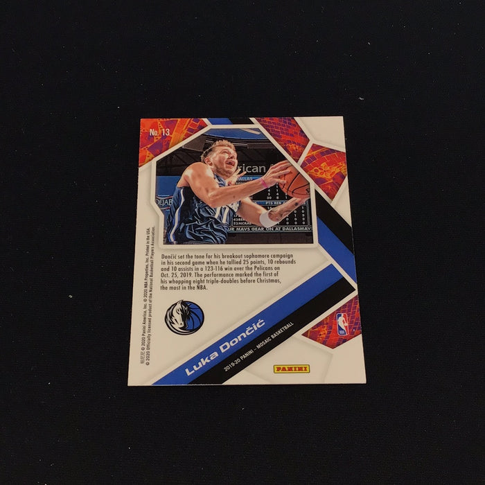 2019-20 Panini Mosaic Will to Win Mosaic #13 Luka Doncic