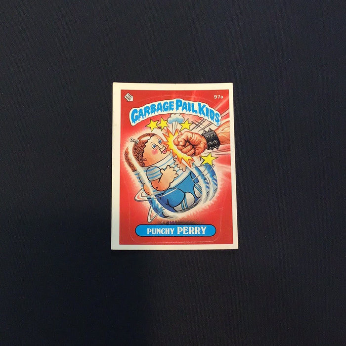 1986 Topps Garbage Pail Kids #97a Punchy Perry