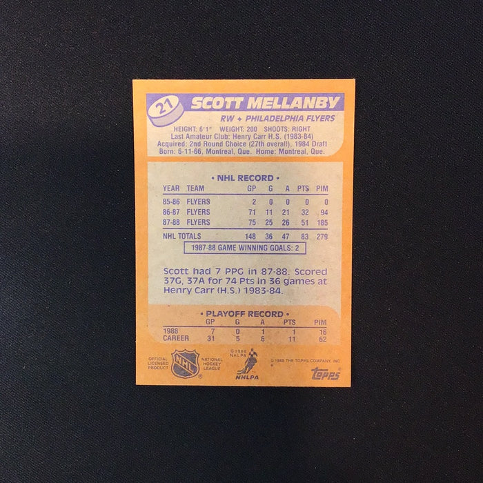 1988-89 Topps #21 Scott Mellanby DP RC
