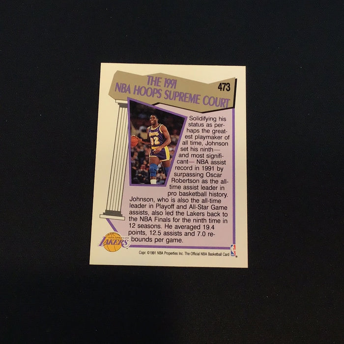 1991-92 Hoops #473 Magic Johnson SC