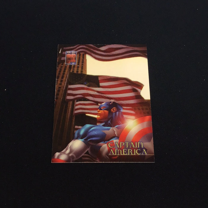 1997 Fleer SkyBox Marvel Premium QFX #5 Captain America