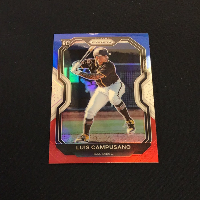 2021 Panini Prizm Prizms Red White and Blue #8 Luis Campusano