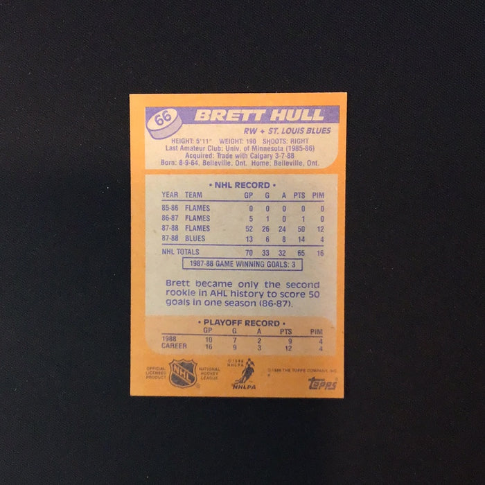 1988-89 Topps #66 Brett Hull DP RC