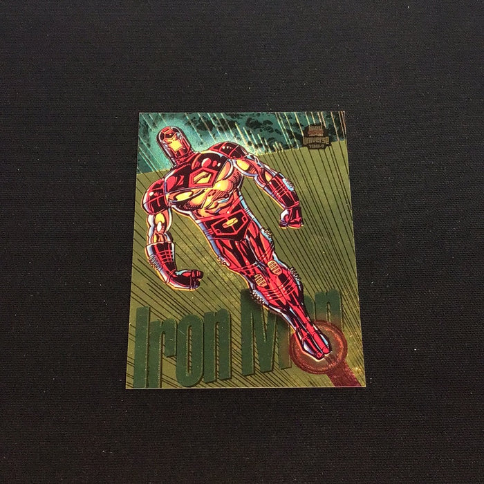 1994 Fleer Marvel Universe V Power Blast Gold #7 Iron Man