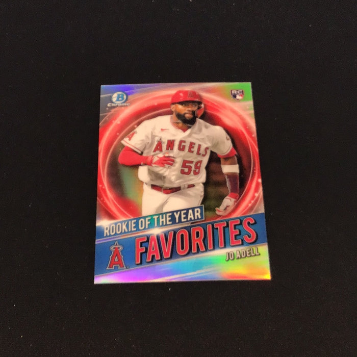 2021 Bowman Chrome Rookie of the Year Favorites Refractors #RRYJA Jo Adell