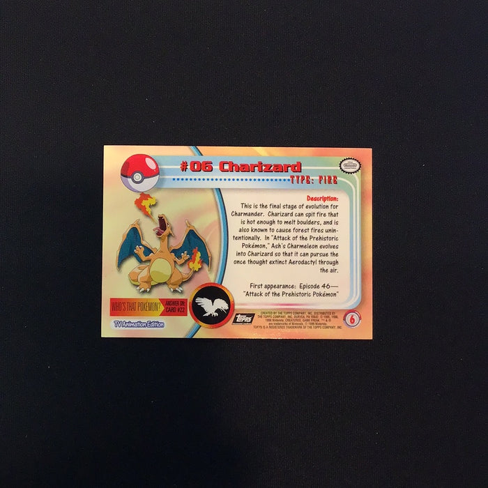 1999 Pokemon TV Animation Series 1 #6 Charizard Foil