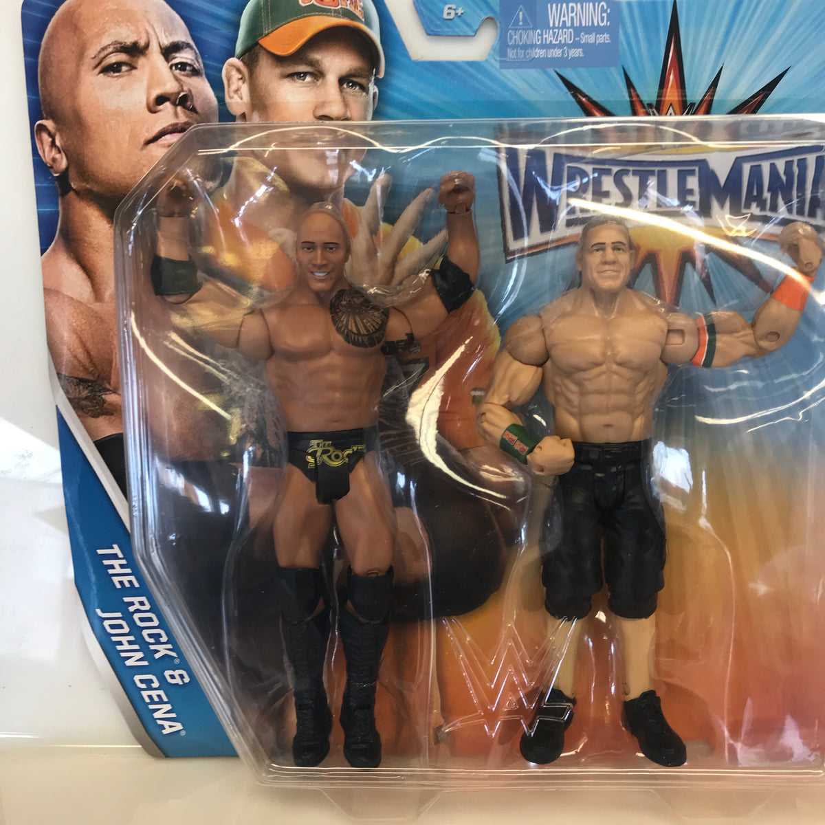 WWE WrestleMania The Rock & John Cena Figures, 2 Pack : : Toys