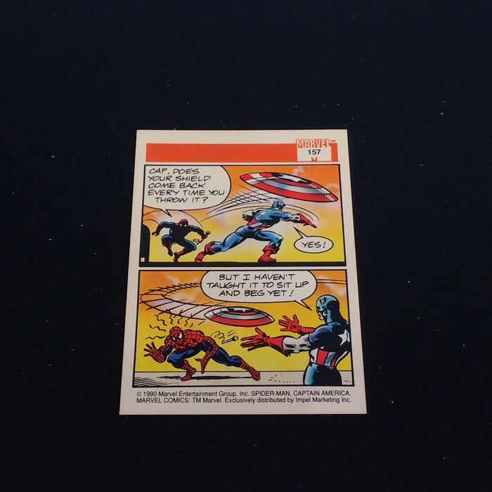 1990 Impel Marvel Universe I #157 Captain America