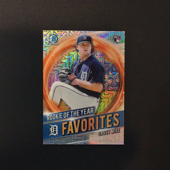 2021 Bowman Chrome Rookie of the Year Favorites Refractors #RRYCM Casey Mize