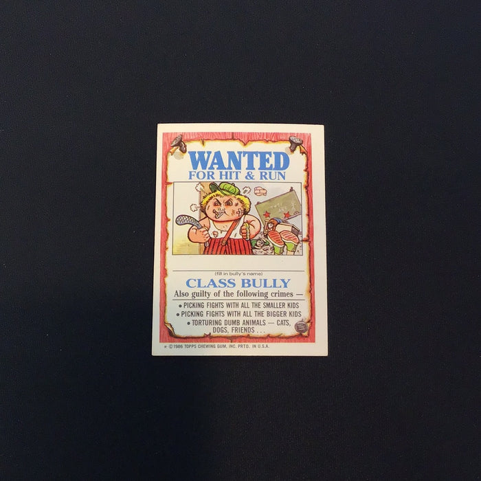 1986 Topps Garbage Pail Kids #96a Distorted Dot