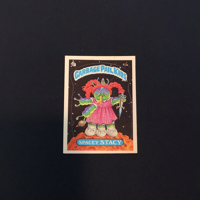 1985 Topps Garbage Pail Kids #63a Spacey Stacy