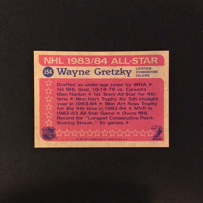 1984-85 Topps #154 Wayne Gretzky AS