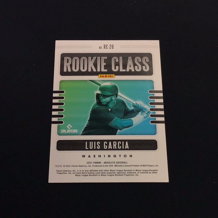 2021 Absolute Rookie Class #20 Luis V. Garcia