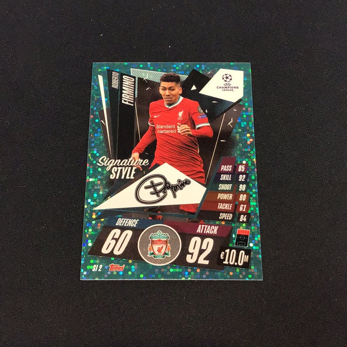 2021-22 Topps Match Attax Extra UEFA Champions League Signature Style #SI2 Roberto Firmino