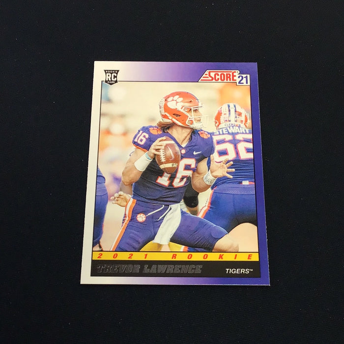 2021 Score '91 Throwback Rookies #1 Trevor Lawrence