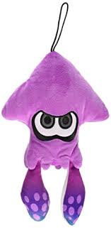 Inkling squid Neon purple 9 Inch Plush