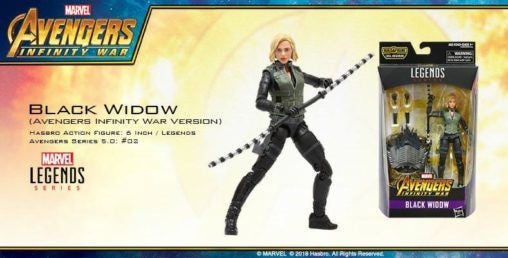 Black Widow - Avengers Infinity War Marvel Legends Wave 2 (Cull Obsidian BAF)