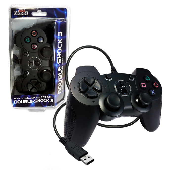 Playstation 3 PS3 Double Shock Controller WIRED