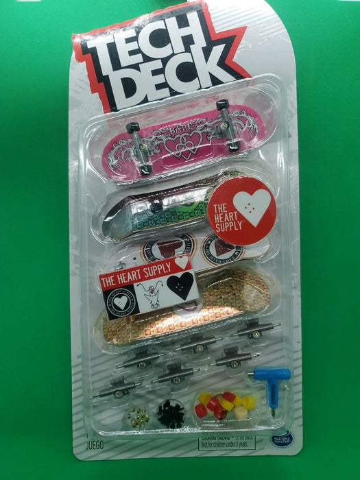 Tech Deck Fingerboard Skateboard (4 Pack) The Heart Supply SKATEBOARDS