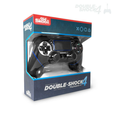 Double Shock 4 WIRED Controller for PS4 Black