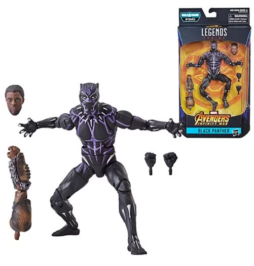 Vibranium Black Panther - Black Panther Marvel Legends Wave 2 (M'Baku BAF)