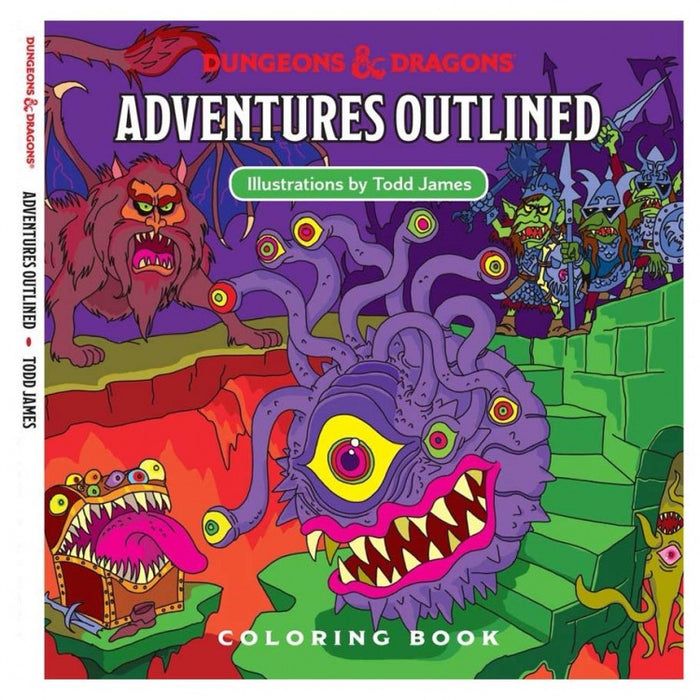 Adventures Outlined Coloring Book 5th Ed D&D